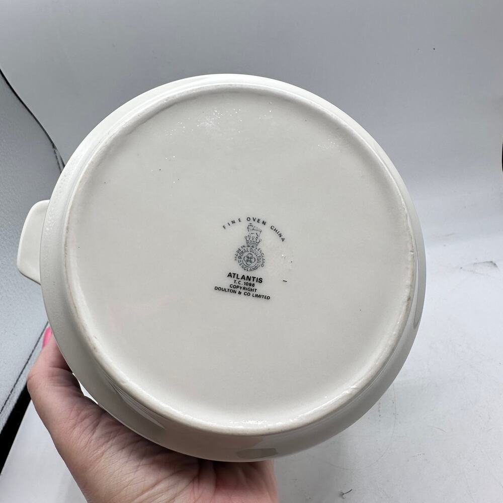 Vintage ATLANTIS by Royal Doulton Medium Casserole No Lid England 1970s - Picture 7 of 9
